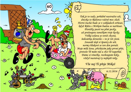 přání k 60. narozeninám